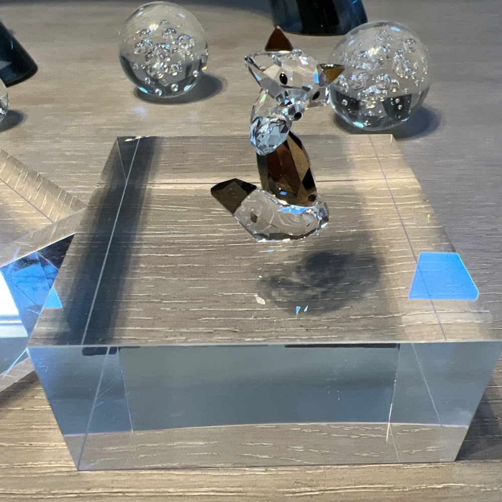 Acrylic Riser Stand Display Block Clear Polished Solid 4x4x2” 1.3 Lbs Square